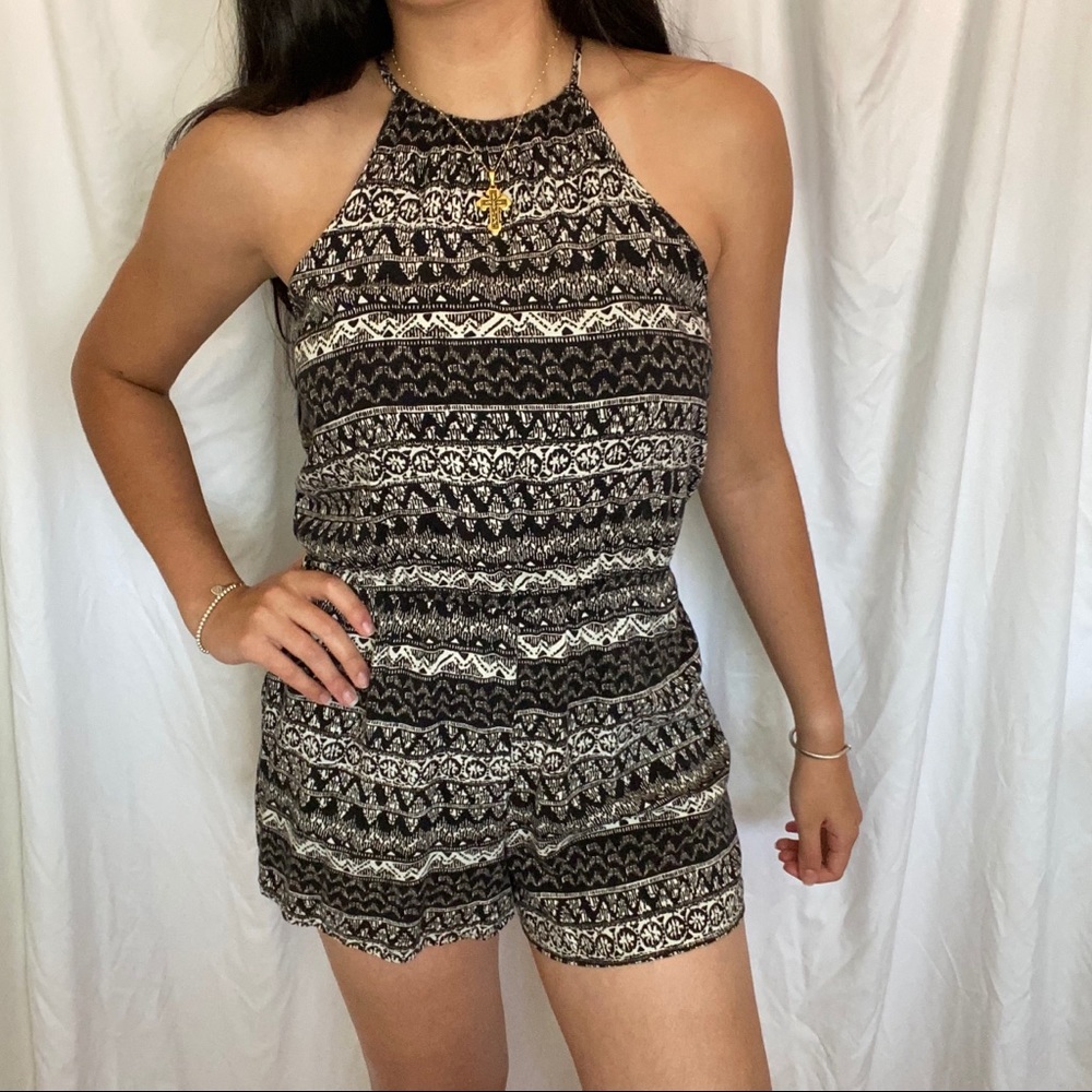 Hollister tribal print romper